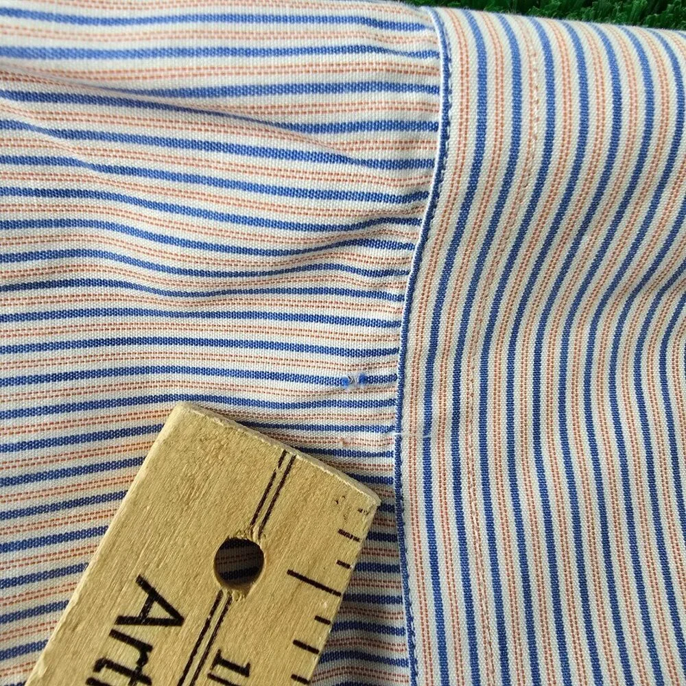 Untuckit Shirt Mens 3XL Striped Button‎ Down Long Sleeve Preppy Work Casual